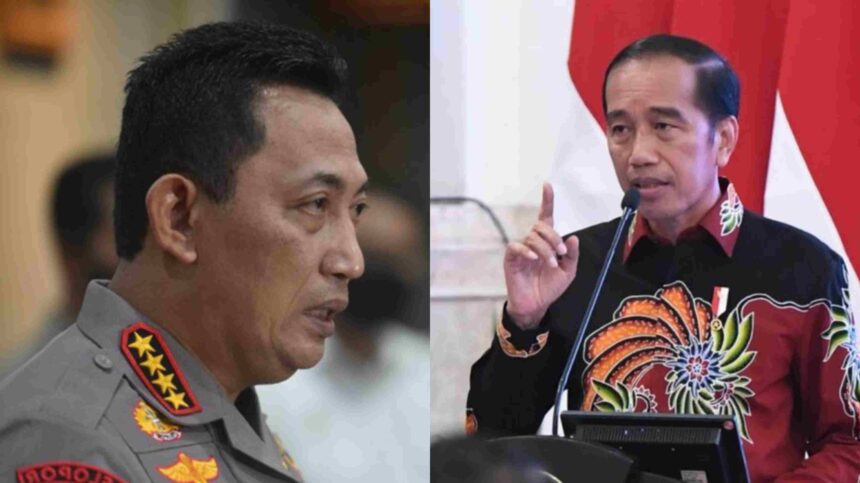 Gaya Hidup Polisi, Kolase Foto Kapolri vs Jokowi