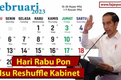 Presiden Jokowi - Hari Rabu Pon dan Isu Reshuffle Kabinet