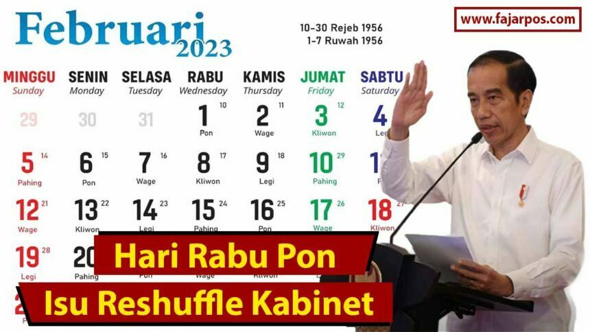 Presiden Jokowi - Hari Rabu Pon dan Isu Reshuffle Kabinet
