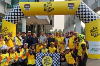 Kegiatan cycling challenge Tur Batas Kota (TBK) Tangerang Selatan.